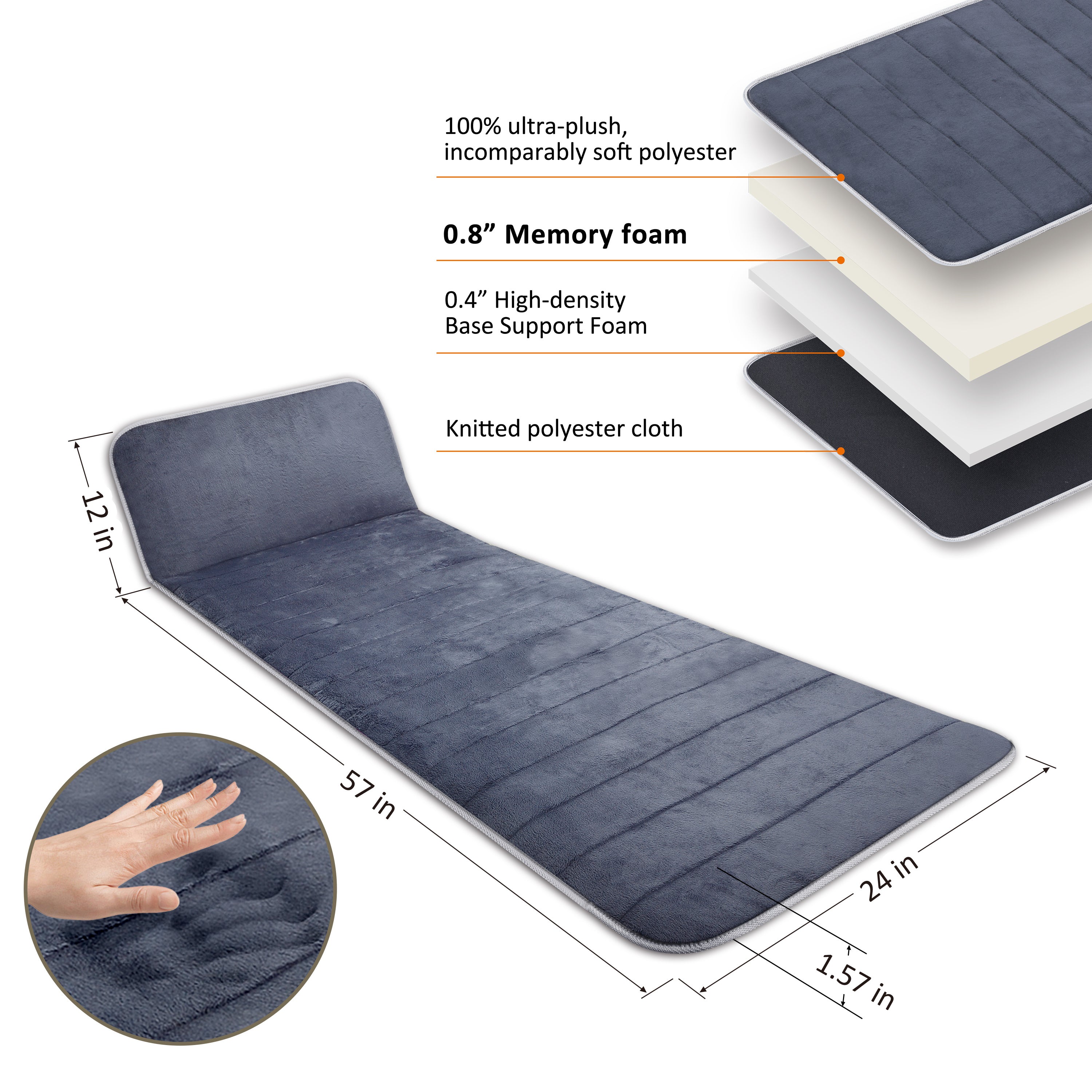 Snailax Memory Foam Full Body Massage Mat with Heat, Massage pad with 10 Vibration Motors and 4 Heating pad, Vibration pad for Back, Perfect Birthday Gift For Men And Women
