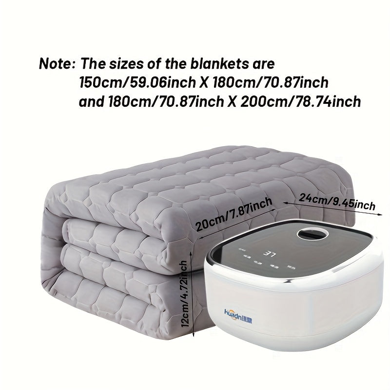 Water Circulation Heating Blanket - Soft velvet material, foldable and washable fabric, adjustable temperature, double-sided warmth, ideal gift for family members, Heating Blanket Portable, Portable Heater, Heaters for Indoor Use, Heater for Bedroom,