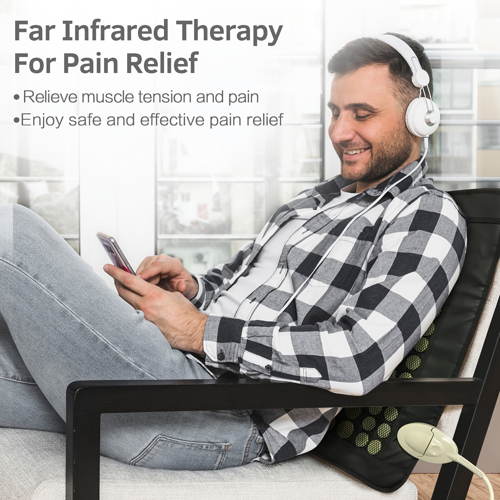 UTK Heating Pad For Back, Heating Pad, Smart Controller With Memory Function, Auto Shut Off And Travel Bag Included, Small Pro