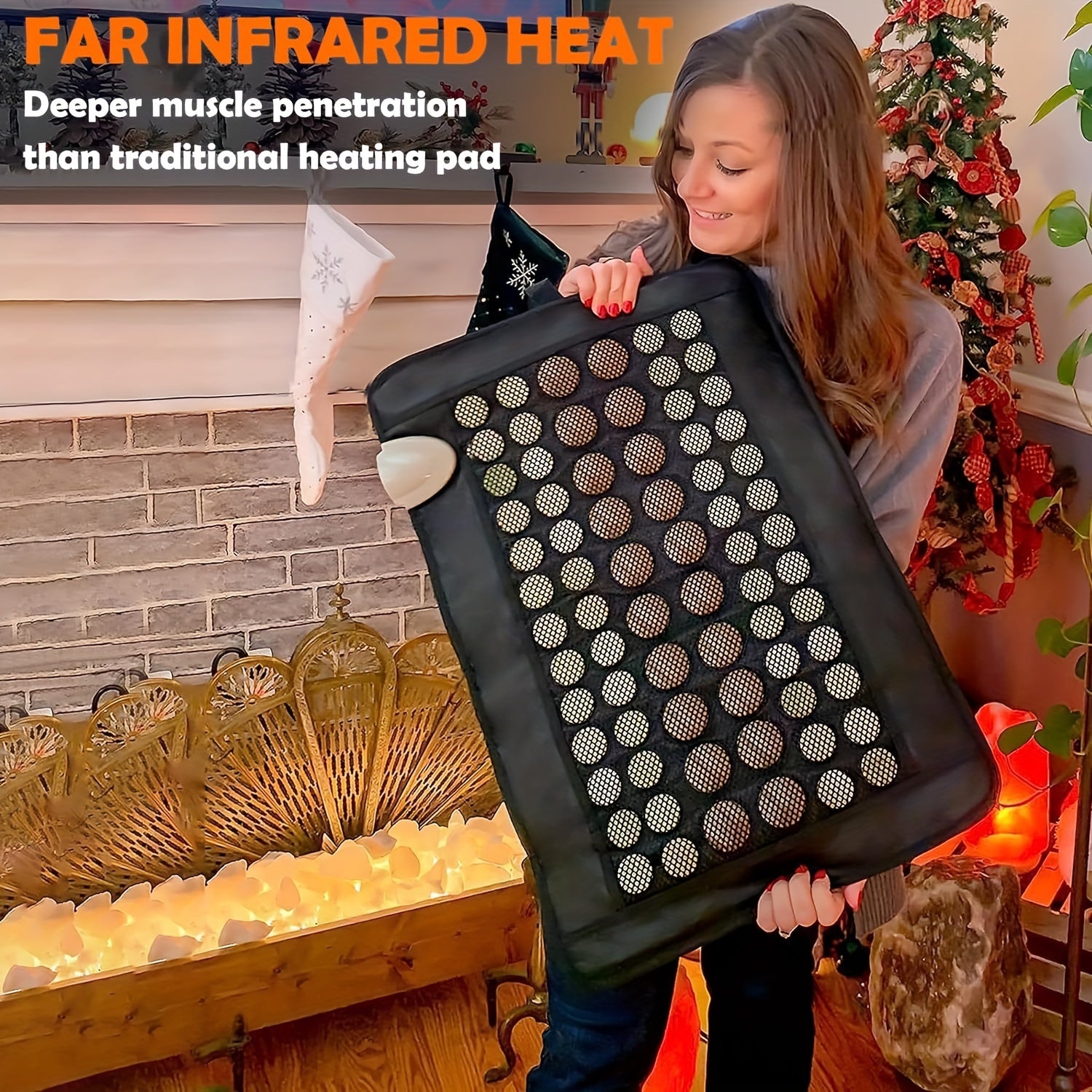 UTK Heating Pad For Back, Heating Pad, Smart Controller With Memory Function, Auto Shut Off And Travel Bag Included, Small Pro