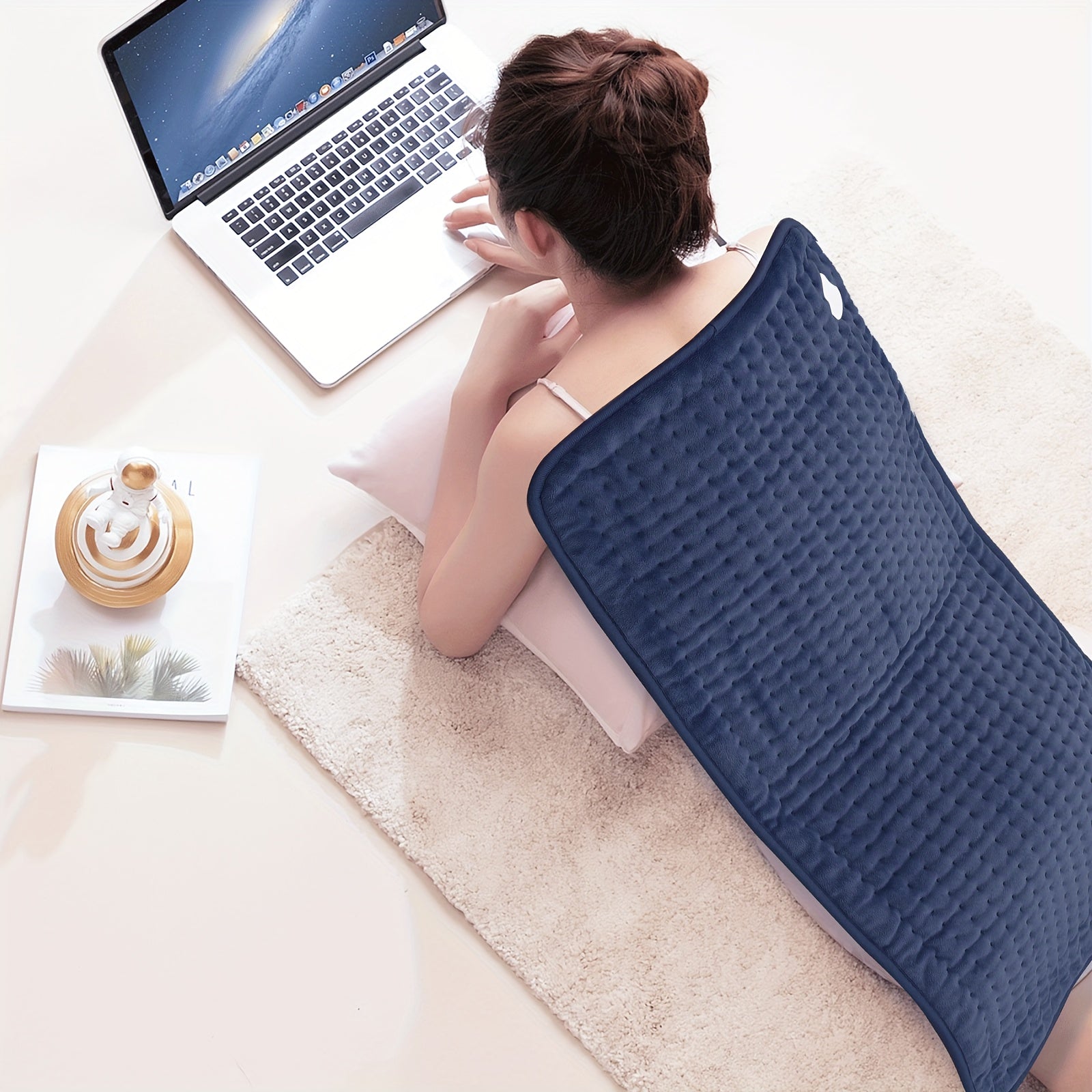 MONIBloom Electric Heating Pad Large 17" x 33" Heating Pad 6 Heat Settings and 30/60/90 Minutes Heating Pad Machine Washable Automatic Shut off