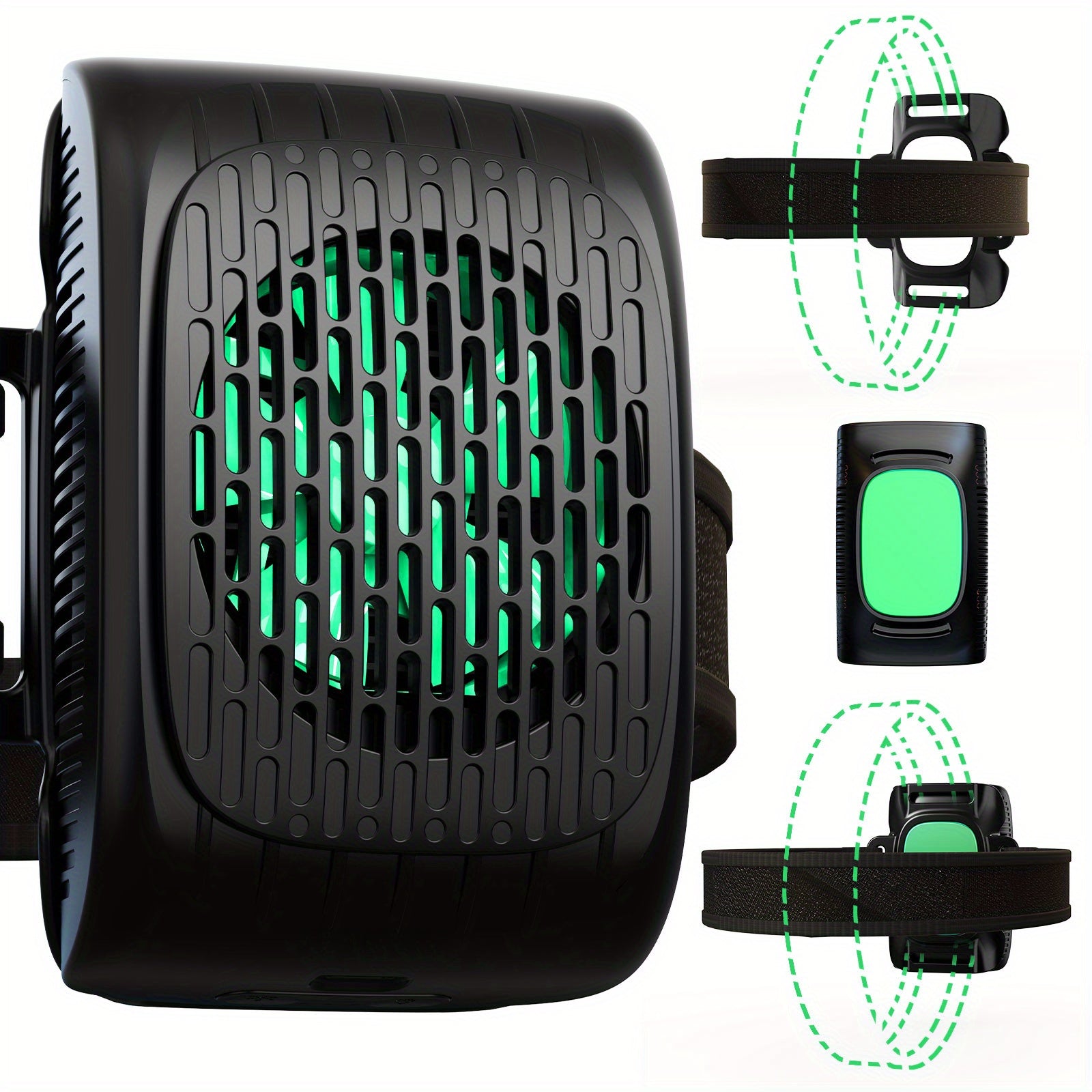 This Portable Device Provides Hot And Cold Compresses, Reaching The Desired Temperature in Just 3 Seconds, with a Battery Life of 120 Minutes. It Comes with Straps for Hands-Free Use.