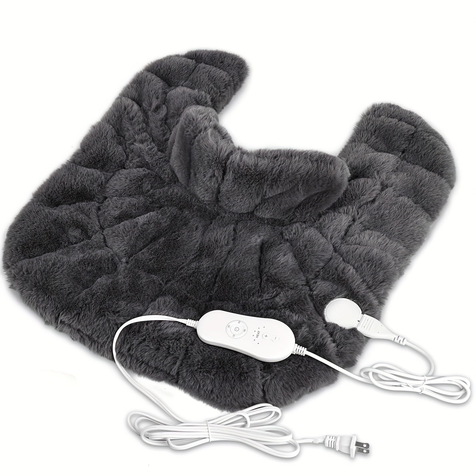 UTK Large Heated Neck Shoulder Wrap With Weighted Design And Auto Shut Off, 24"x 20" Electric Heating Pad Relaxation, Mother'S Day Gift