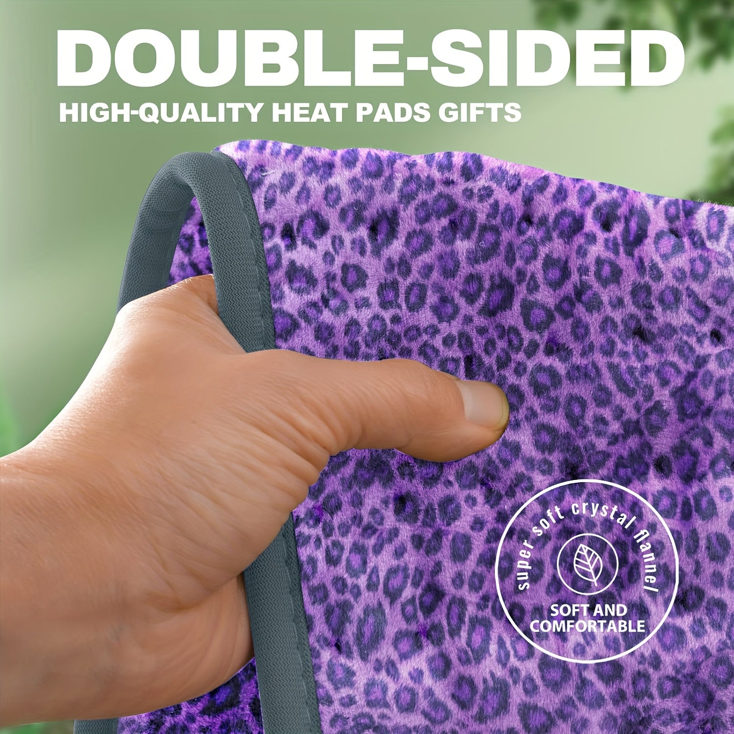 XL Double-Sided Heating Pad With Remote Control - Electric Back, Neck & Shoulder Blanket, Adjustable Heat Settings, Auto Shut-Off, Soft Purple Polyester - Ideal Gift For Men, Women, Mom, Dad, Adjustable Heating Pad | Quilted Texture | Soft Polyester