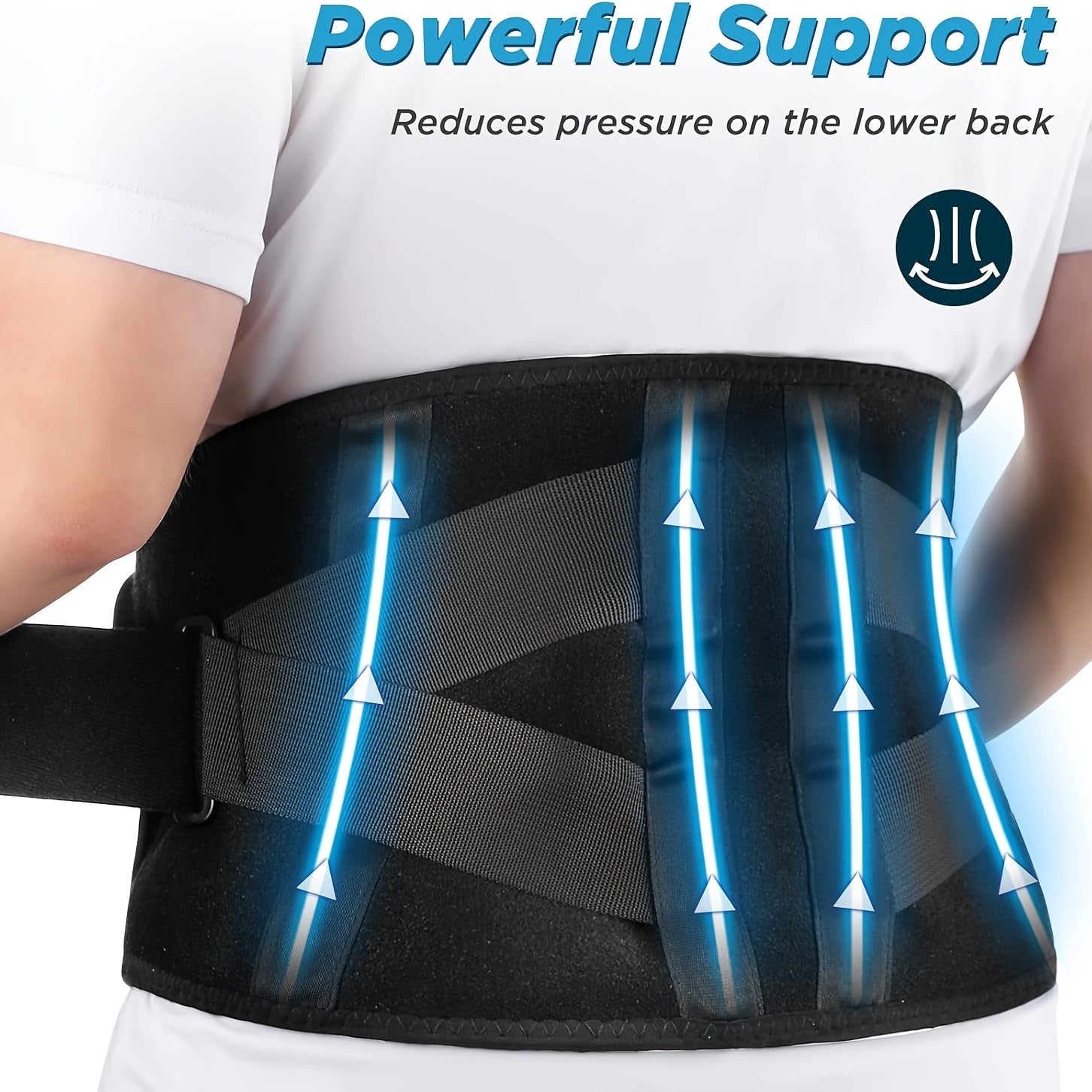 3-Temperature Heating Pad With Vibration Massage - Rechargeable Heating Belt For Lower Back, Portable Heat Wrap For Men & Women