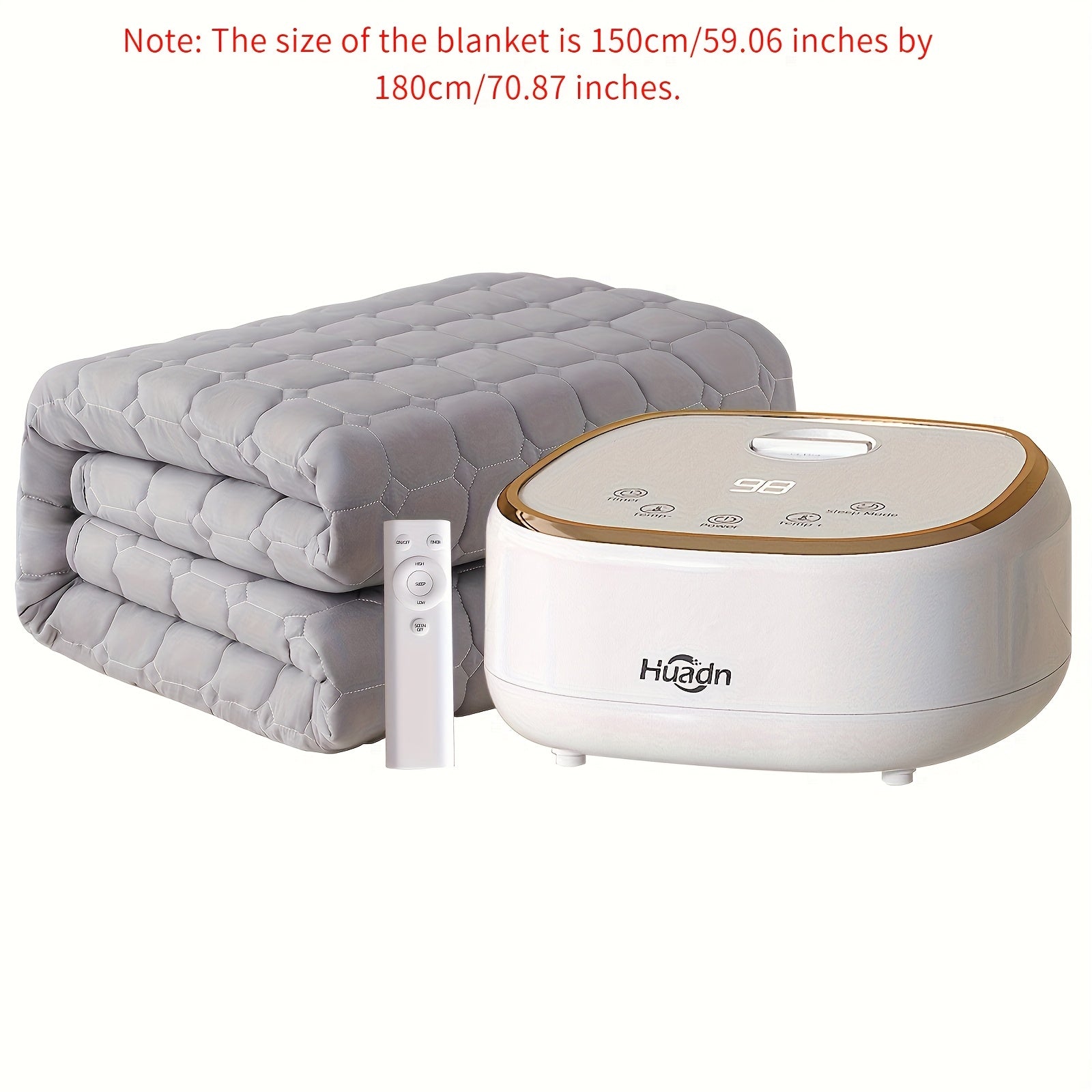 1pc Electric Heating Blanket - Fast Heating & Even Warmth, Overheat Protection, Ultra-Qiet Operation, Soft Light Beige-Friendly Heating Pad with US Plug (110V) - Ideal for Cold Winter Nights, Bedroom, Living Room, Office - Modern Minimalist Design Heating