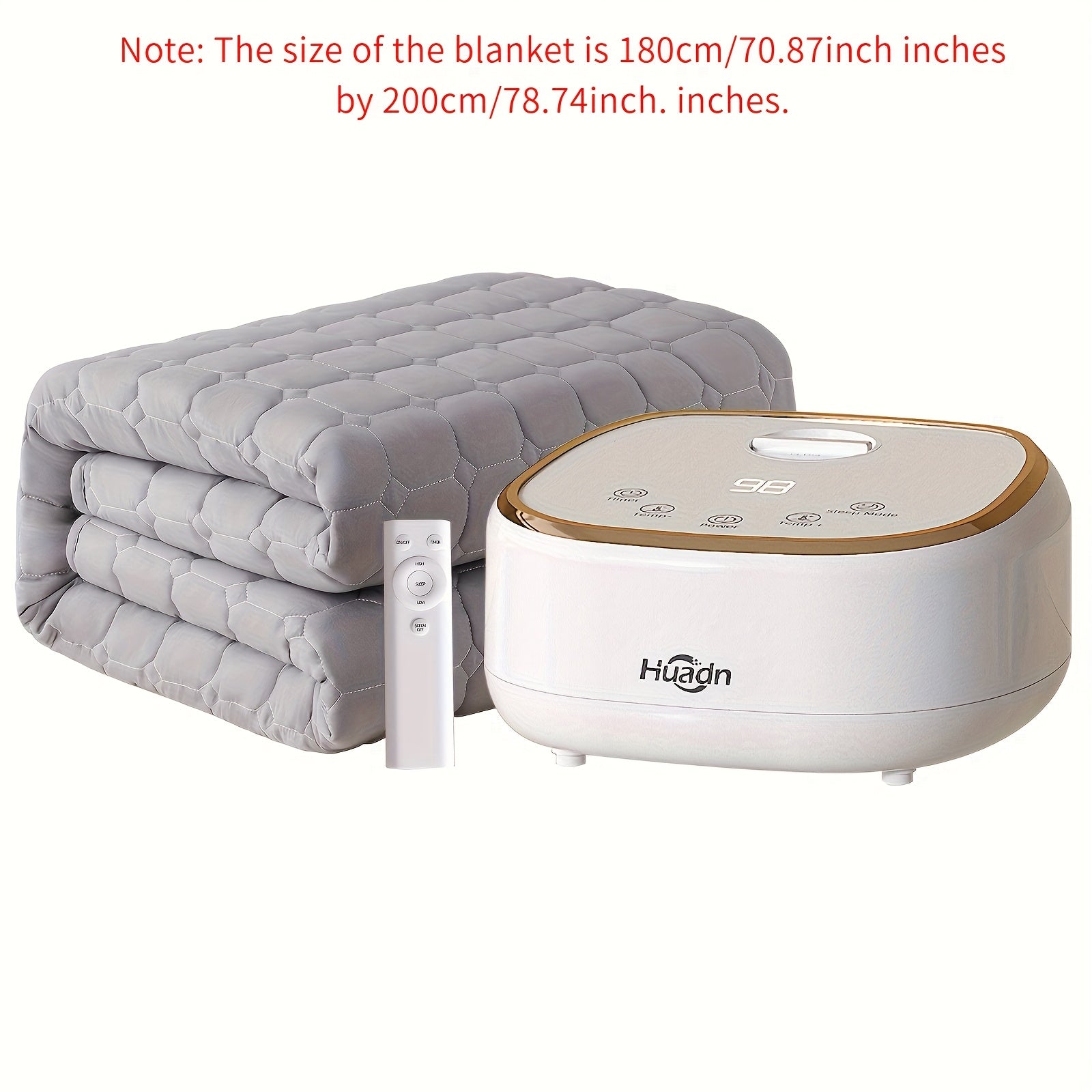1pc Electric Heating Blanket - Fast Heating & Even Warmth, Overheat Protection, Ultra-Qiet Operation, Soft Light Beige-Friendly Heating Pad with US Plug (110V) - Ideal for Cold Winter Nights, Bedroom, Living Room, Office - Modern Minimalist Design Heating