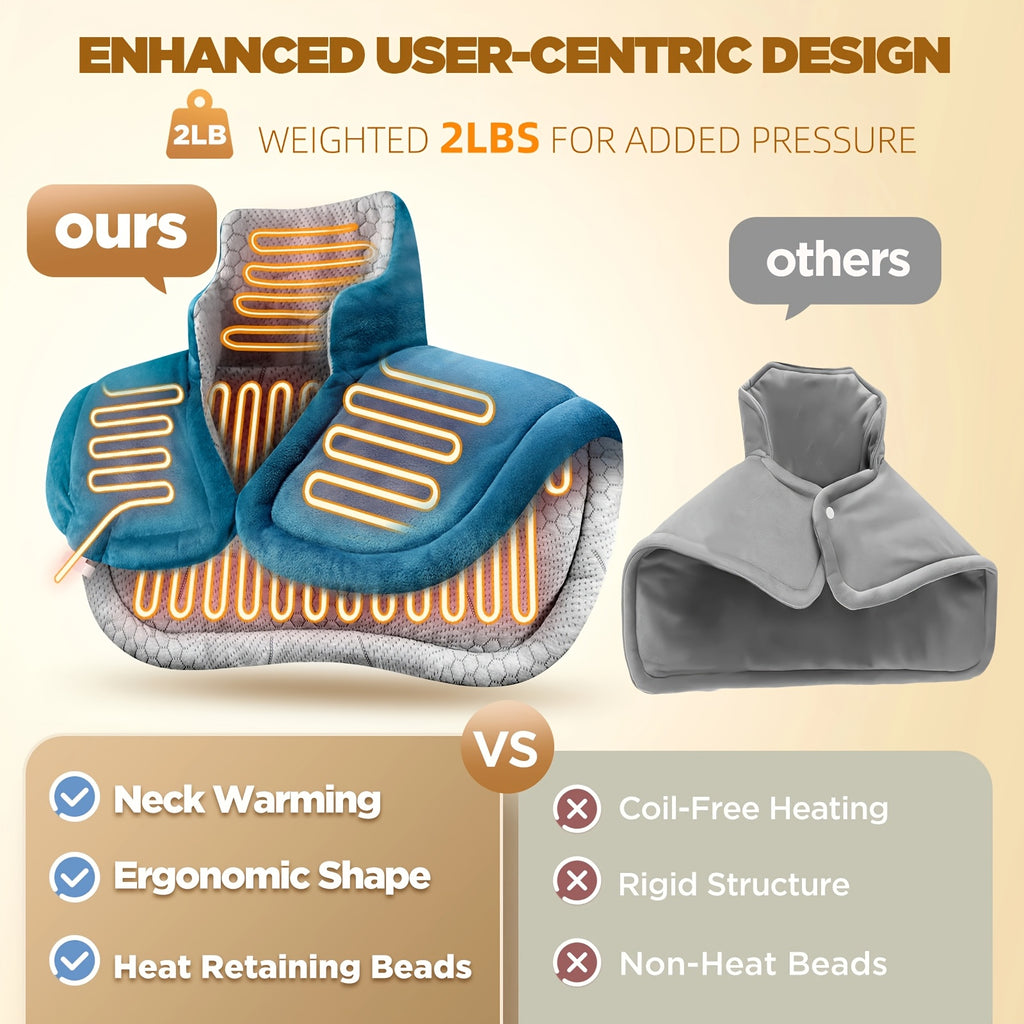 Graphene Blanket Shawl with 3 Times The Depth Of Warmth Shawl, Weighted Instant Heating Pad Suitable for Neck And Shoulders, Heating Wrapping with 6 Heating Options And 4 Automatic Shut-off Timers, As A Mother's Day Gift for Mothers Blanket Shawl