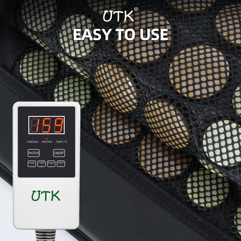 UTK Heating Pad For Back, Heating Pad, Smart Controller With Memory Function, Auto Shut Off And Travel Bag Included, Small Pro