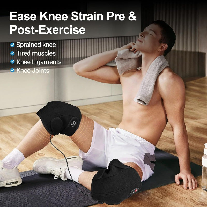 Knee Massager Suitable for FSA That Provides, Perfect As Birthday Presents for Both Men And Women, Including Dads And Moms. It Is an Hsa-Approved Heating Pad Designed for The Knee, Featuring Heat And Vibration, Along with Cold Packs