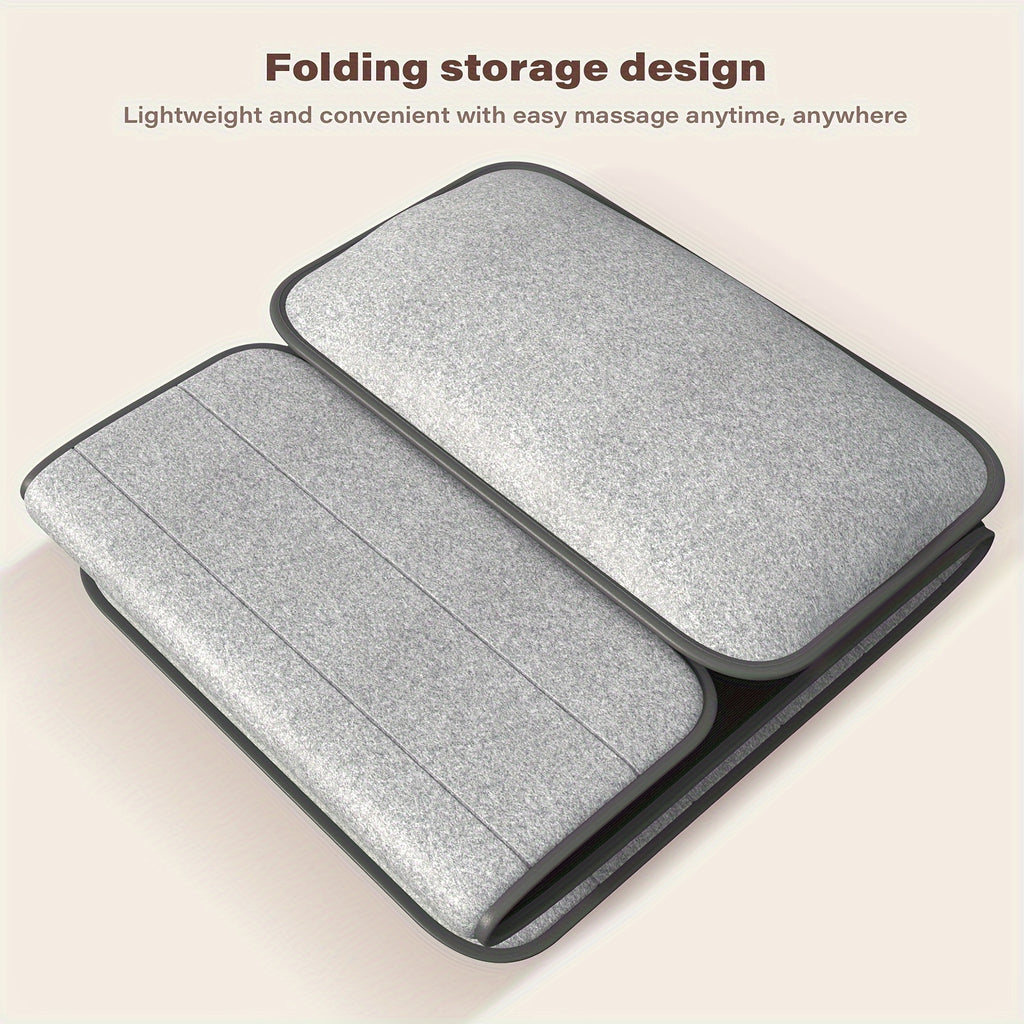 MASSTECK Full Body Massager Mat with Heat & Movable Shiatsu Neck Back Massager Pillow, Lumbar Traction & Relax, 9 Vibration Motors & Back Heating Pad, Full Body Massager for Neck Back Waist Hip Leg, Massage Gift for Mom/Dad/Women/Men