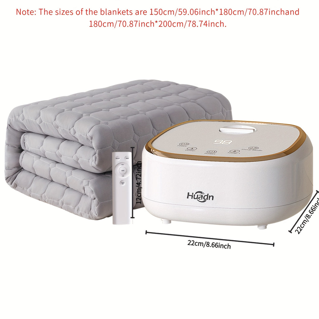 1pc Electric Heating Blanket - Fast Heating & Even Warmth, Overheat Protection, Ultra-Qiet Operation, Soft Light Beige-Friendly Heating Pad with US Plug (110V) - Ideal for Cold Winter Nights, Bedroom, Living Room, Office - Modern Minimalist Design Heating