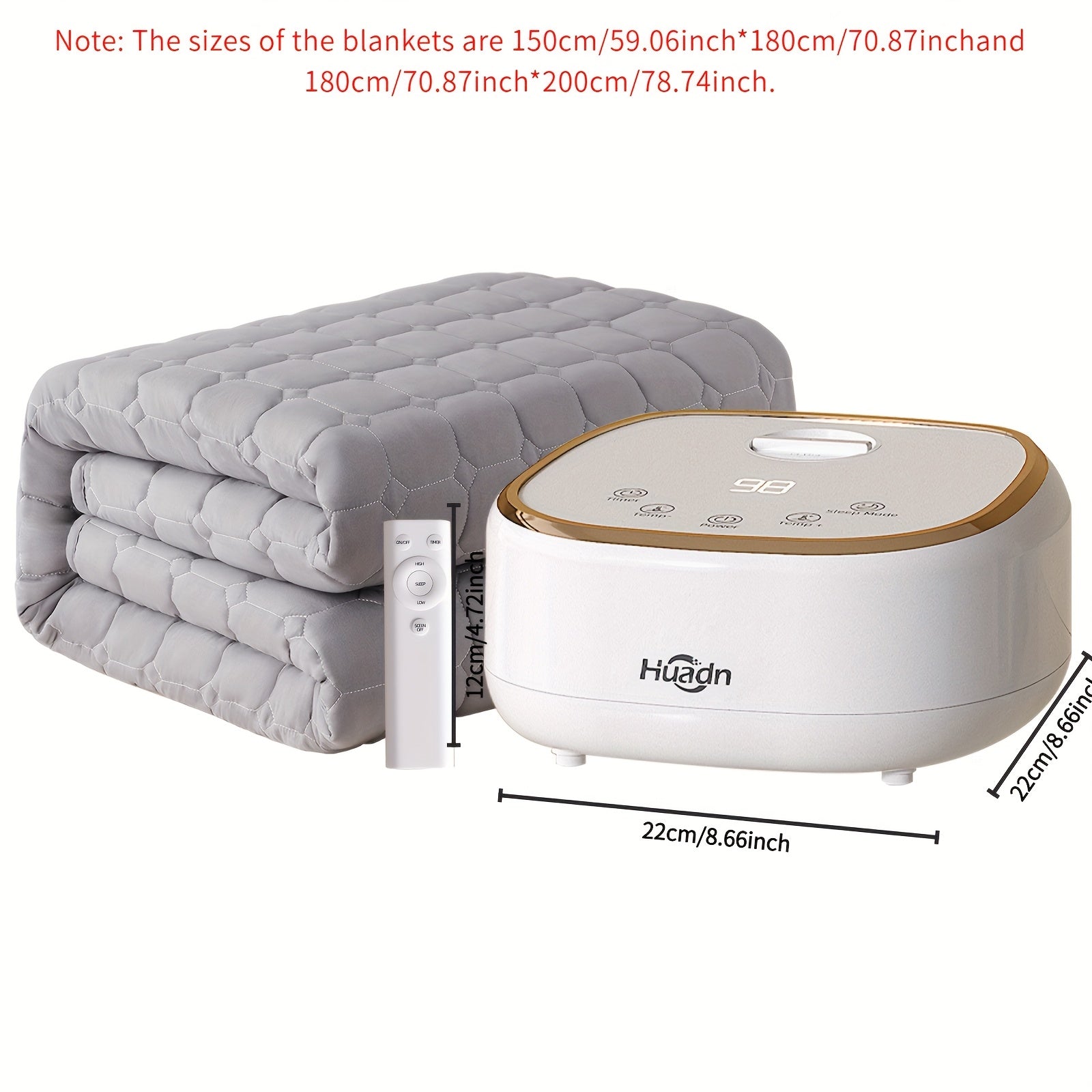 1pc Electric Heating Blanket - Fast Heating & Even Warmth, Overheat Protection, Ultra-Qiet Operation, Soft Light Beige-Friendly Heating Pad with US Plug (110V) - Ideal for Cold Winter Nights, Bedroom, Living Room, Office - Modern Minimalist Design Heating