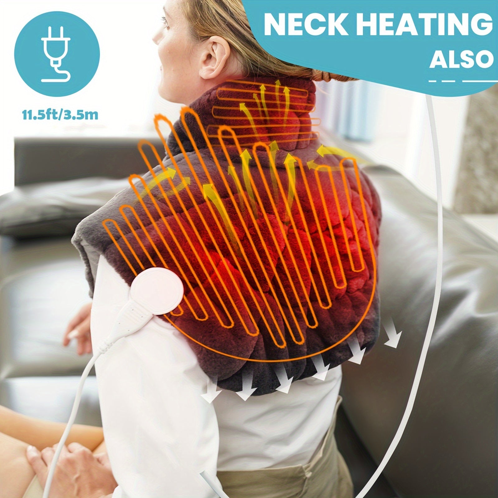 UTK Weighted Neck Shoulder Heating Pad For Neck Shoulder, Weighted Heating Pad, Keep Warm