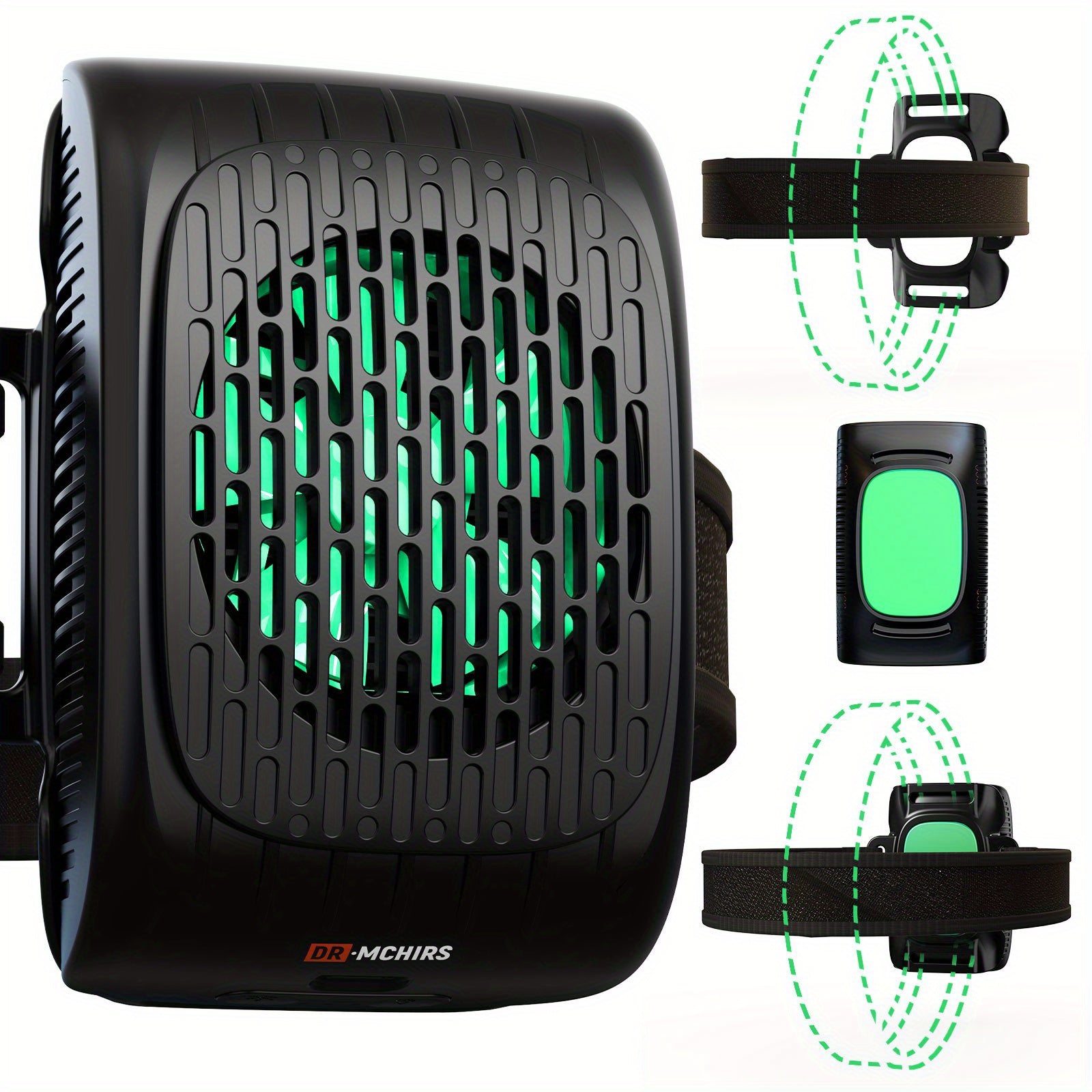 This Portable Device Provides Hot And Cold Compresses, Reaching The Desired Temperature in Just 3 Seconds, with a Battery Life of 120 Minutes. It Comes with Straps for Hands-Free Use.