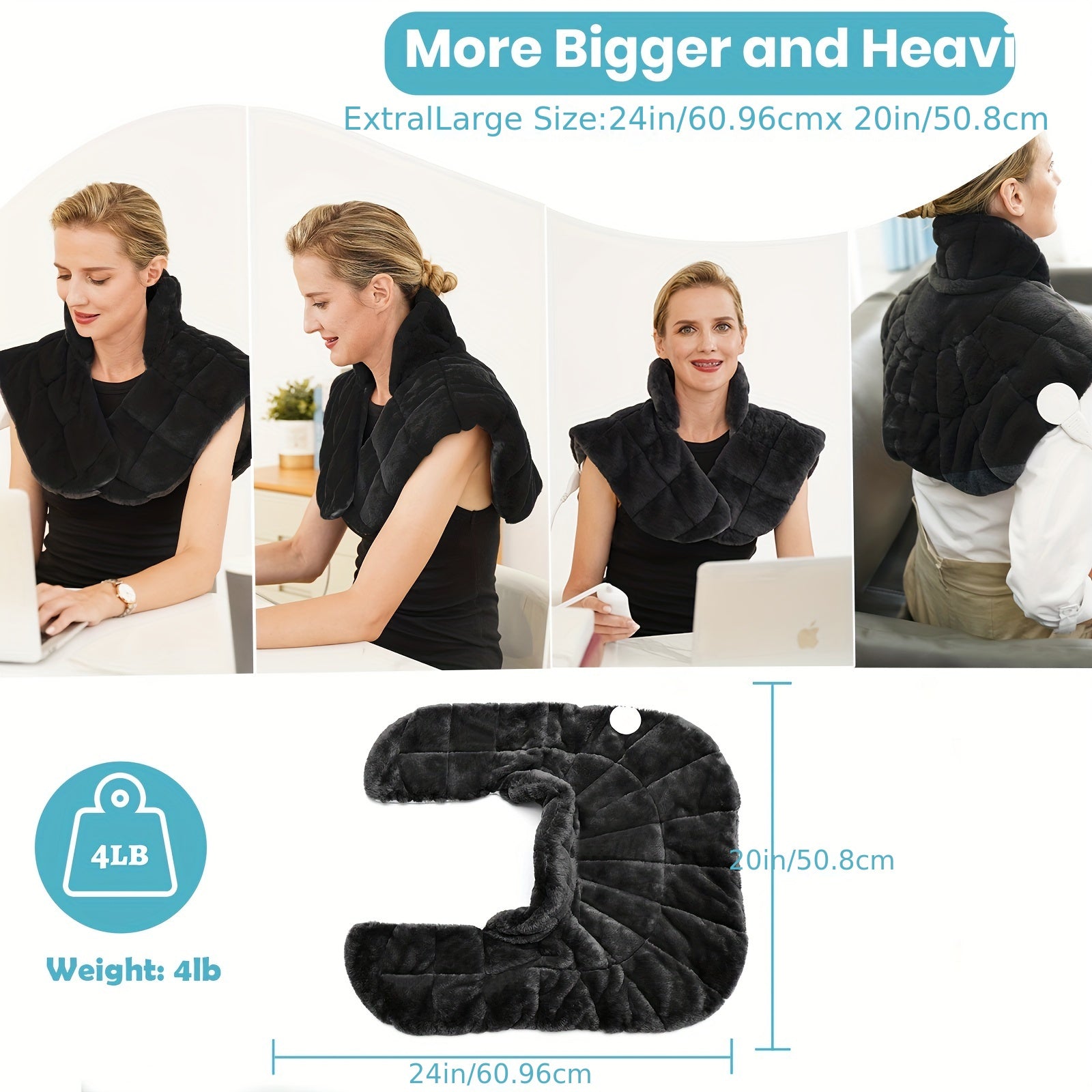 UTK Weighted Neck Shoulder Heating Pad For Neck Shoulder, Weighted Heating Pad, Keep Warm