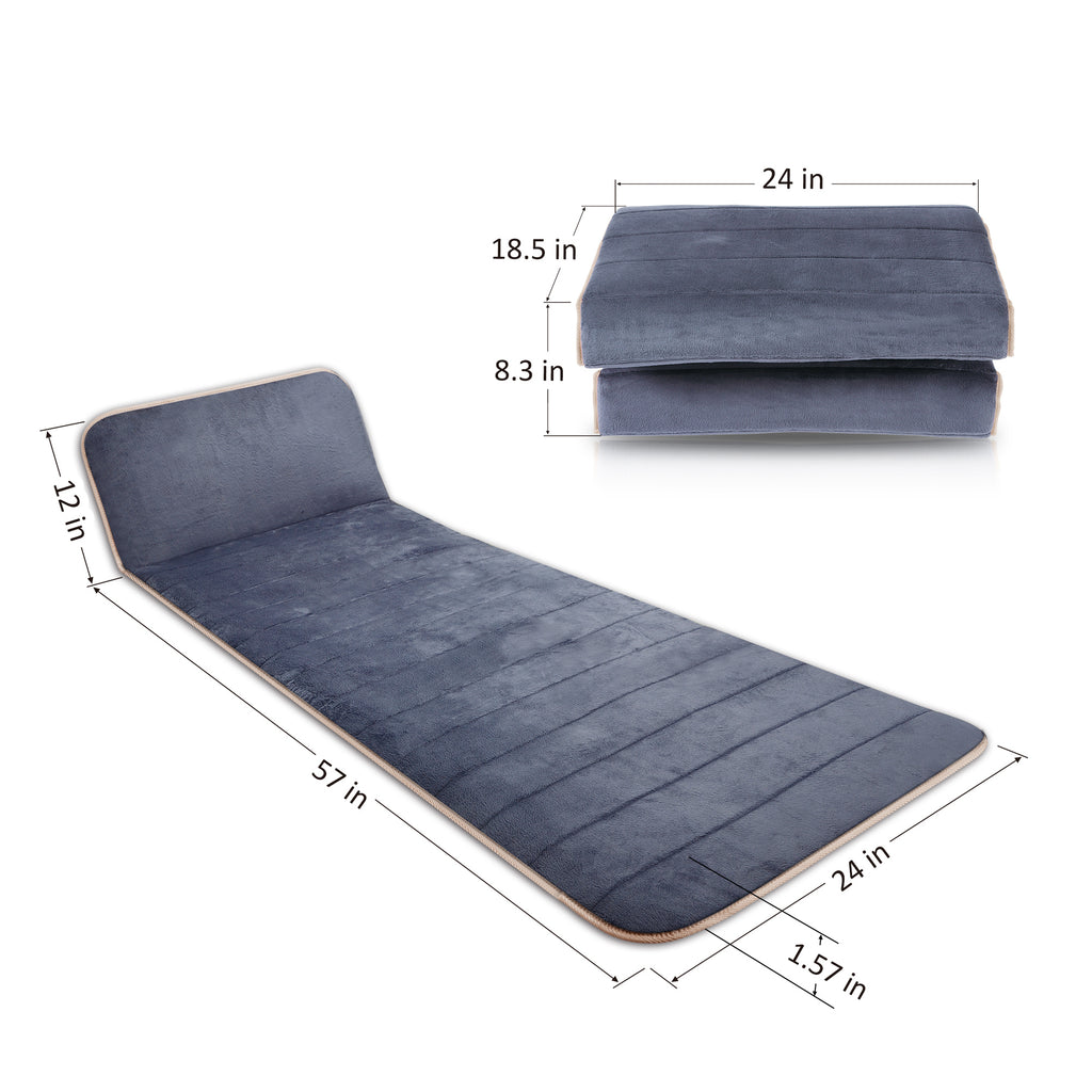 Snailax Memory Foam Full Body Massage Mat with Heat, Massage pad with 10 Vibration Motors and 4 Heating pad, Vibration pad for Back, Perfect Birthday Gift For Men And Women