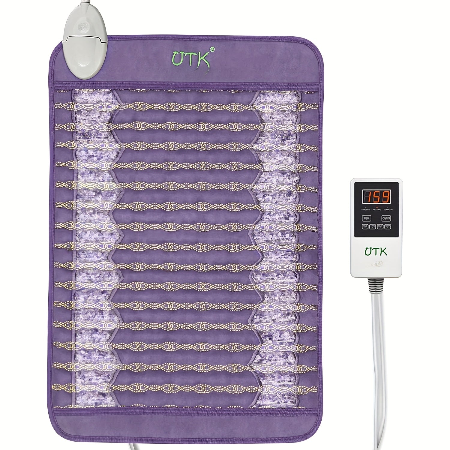 UTK Heating Pad, Heating Pad For Back, Infrared Heating Mat, Memory Function, Auto-Off, Carry Bag Included, Spro : 24'' X 16'', Gift For Your Mom And Dad