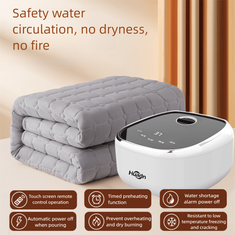 Water Circulation Heating Blanket - Soft velvet material, foldable and washable fabric, adjustable temperature, double-sided warmth, ideal gift for family members, Heating Blanket Portable, Portable Heater, Heaters for Indoor Use, Heater for Bedroom,