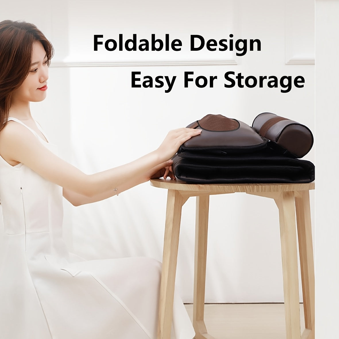 Full Body Massage Pad, Shoulder, Neck, Waist, Back, Legs Full Coverage Massage, Using Fabric, Removable Neck Massage Pillow, The Best Gift for Your Family, Foldable Storage, Large Heating Pad