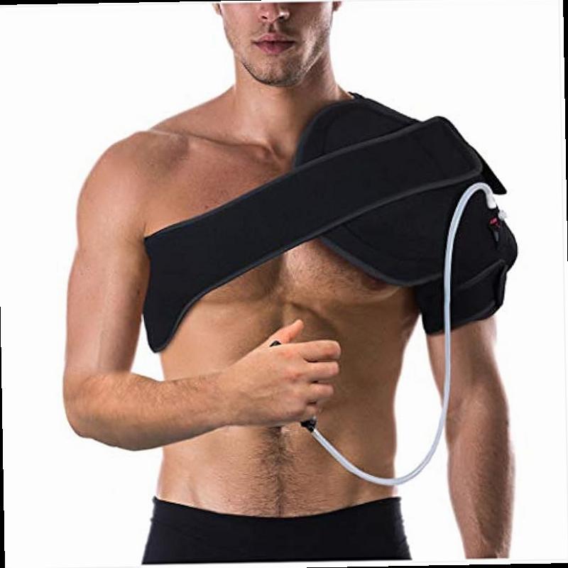 NatraCure Advanced Hot or Cold Therapy Shoulder Ice Pack Wrap Shoulder Brace for Shoulder Pain Relief Heating Pad for Rotator Cuff Injuries Surgery Gym Injuries Baseball Pitching 16032